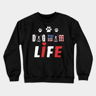 French Bulldogs Mom Life Patriotic America 4Th Of July Crewneck Sweatshirt